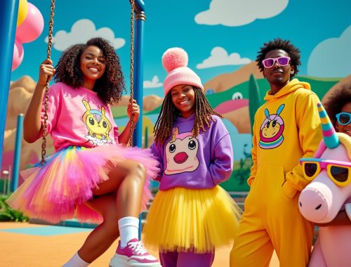 plongez dans l'univers de la mode décalée et laissez-vous séduire par des looks ludiques et audacieux qui réveilleront votre âme d'enfant. découvrez des pièces uniques et colorées pour exprimer votre personnalité avec style et fun.