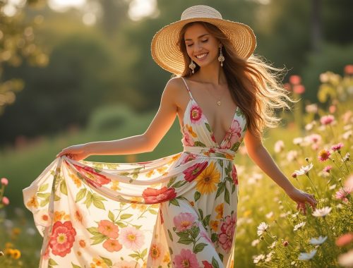 plongez dans l'univers de la mode avec la collaboration exclusive entre grain de malice et jenifer. découvrez la robe longue estivale incontournable, conçue par la célèbre chanteuse, alliant élégance et confort pour un été inoubliable.