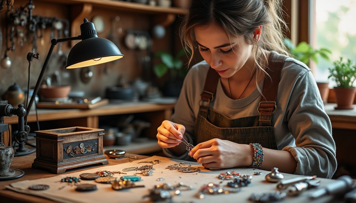 découvrez l'univers enchanteur de justine cizeau, artisane bijoutière à vignoux-sur-barangeon, où des objets recyclés prennent vie pour se transformer en créations uniques et délicates. plongez dans l'art de la bijouterie éthique et la passion de l'upcycling.