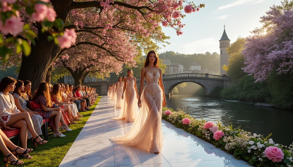 découvrez un défilé de mode enchanteur aux rives du tarn, où élégance et créativité s'entrelacent dans un cadre naturel majestueux. un événement incontournable pour les passionnés de mode et de beauté.