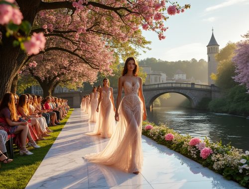 découvrez un défilé de mode enchanteur aux rives du tarn, où élégance et créativité s'entrelacent dans un cadre naturel majestueux. un événement incontournable pour les passionnés de mode et de beauté.